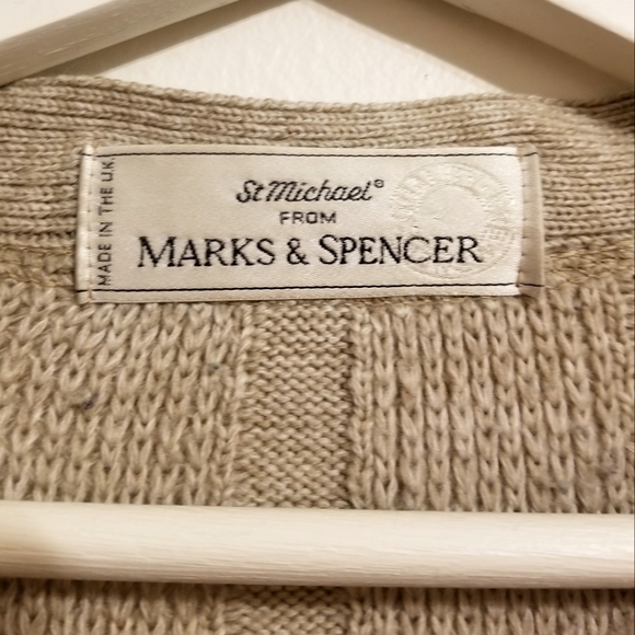 Vintage Oversized Grandpa Cardigan - beige - Picture 5 of 7